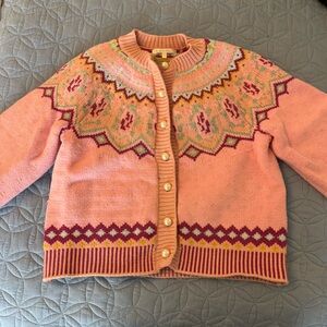 Love Shack Fancy Pearl Button Cardigan, Size M